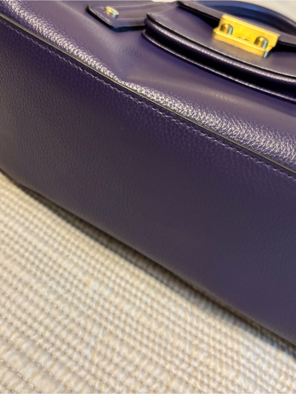 3.1 Phillip Lim for Target Purple Leather Top-Handle Satchel - Picture 5 of 12